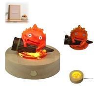 Veilleuse Calcifer, lampe Calcifer, petite lampe de bureau adorable avec éclairer votre pièce, lumières à flamme vacillante for le camping(B)