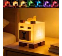 Veilleuse Capybara pour enfants lampe LED à intensité variable rechargeable par USB lumière d'allaitement 3000K blanc chaud et mode 7 couleurs lampe de chevet pour bébé, rechargeable avec minuterie