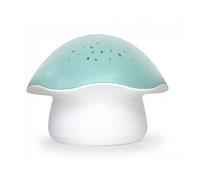 Veilleuse champignon musicale avec projecteur d'étoiles Bleu