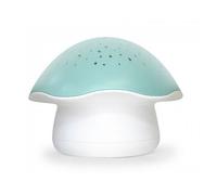 Veilleuse champignon musicale avec projecteur d'étoiles Bleu