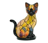 Veilleuse chat - Lampe LED 3D en résine, lueur chaude alimentée par USB, sculpture d'animal mignon, décoration d'étagère de bureau de chambre à coucher, chambre d'enfant | Éclairage d'ambiance décorat