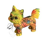 Veilleuse chiot - 7,48 x 5,51 x 5,91 pouces, sculpture animale en résine alimentée par USB, figurine de chien décorative, éclairage LED chaud | Accessoire de bureau mignon pour chambre d'enfant, salon