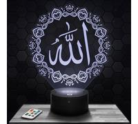 Veilleuse Coranique Lampe d'ambiance LED moderne Allah Islam Coran Ramadan, idée cadeau deco prière Lampe deco bureau salon homme Idée Cadeau Veilleuse Allah Islam Coran Ramadan TOP