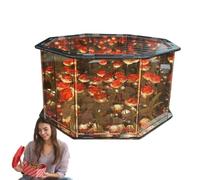 Veilleuse Cube, Veilleuse à , Kit artisanal pour lampe florale décorative faite à la main, Boîte à musique avec lampe à fleurs artificielles pour arts et métiers, veilleuses faites à la main pour