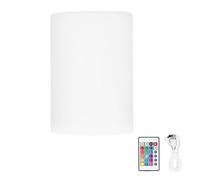 Veilleuse, Cylindre Lampe LED RGBW Lampe de Table avec Télécommande Lampe de Bureau Rechargeable 16 Couleurs pour Chambres Salon Bureau Discothèques Public House