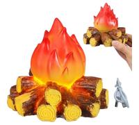 Veilleuse de Camp Statue Décorative LED Flamme Réaliste Et Chaude Lumineuse | Décorations Veilleuse De Camp Pour Maison, Table, Entrée, Chambre, Salon,