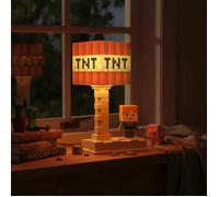 Veilleuse de chevet - Lampe blocs de construction MC - Lampe de chevet enfant - Lampe d'ambiance - Rechargeable par USB - Bloc TNT