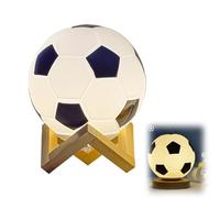 Veilleuse de football, petite lampe rechargeable à intensité variable, contrôle tactile avec minuterie de football, 3 nuits et contrôle de la couleur