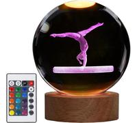 Veilleuse De Gymnastique 3d En Forme De Boule De Cristal 3d Avec Télécommande, 16 Couleurs Améliorées Pour Anniversaire, Noël, Garçons Et Filles
