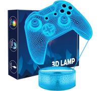 Veilleuse De Jeu 3D - Console De Jeu - Lampe D'Illusion Avec Télécommande - Cadeau - Accessoire De Jeu - Décoration De Chambre Pour Les Fans De Jeux - Pour Enfants, Hommes, Garçons Et Filles