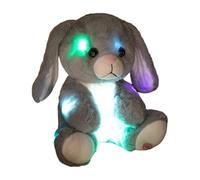 Veilleuse de Lapin en Peluche - en Peluche à Clipser D 9,8 Pouces | Le Lapin en Forme de D est Un Compagnon câlin et câlin, Jouet Nuit avec Lueur Douce, lumière Confortable pour Le Docteur