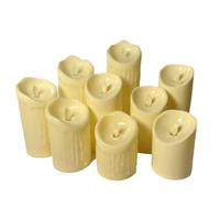 Veilleuse de Noël LED Swing Bougie sans flamme - Lumière d'ambiance romantique pour mariage, anniversaire et bar (style 1,10 cm_10 pièces)