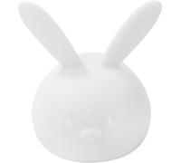 Veilleuse De Nuit Lapin Led En Silicone, Activation Vocale, 7 Lumières, Sans Bpa, 13.5 X 10.5 X 15 Cm, Silicone, Blanc[Vei9271016]
