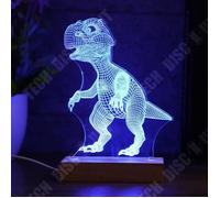 Veilleuse de nuit - TD® - Dinosaure - Lampe LED 3D - Couleur bleu - Décoration enfantine