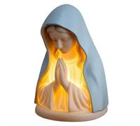 Veilleuse de prière de la Vierge Marie 2025 - Décoration catholique de la Vierge Marie pour la foi, la paix et le confort spirituel, pour décoration de salon, chambre à coucher, bureau (1 pièce)