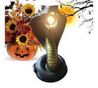 Veilleuse de serpent pour Halloween - Lampe de bureau à serpent hanté, décoration de figurine fantomatique, accessoire d'éclairage décoratif | Lumière élégante