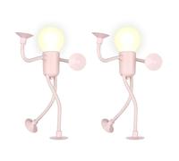 Veilleuse de Sport,2/4 Pièces Veilleuses de Forme Variable a Faire Soi-même,Amusantes avec Ventouse pour Chambre a Coucher,Salle de Bain,Couloir,Cuisine,Décorations de Noël,Ornement de Chambre