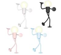 Veilleuse de Sport,2/4 Pièces Veilleuses de Forme Variable a Faire Soi-même,Amusantes avec Ventouse pour Chambre a Coucher,Salle de Bain,Couloir,Cuisine,Décorations de Noël,Ornement de Chambre