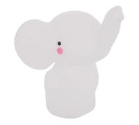 Veilleuse décorative enfant rechargeable en forme d’éléphant Blanc 15x13x11 cm