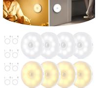 Veilleuse Detecteur De Mouvement, Lampe Detecteur De Mouvement Interieur, Lampe Led Rechargeable Usb, Veilleuse Led Automatique, Auto/On/Off, Pour Escalier,Cuisine, Chambre D'enfant,Couloir, Armoire