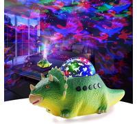 Veilleuse Dinosaure Projecteur, Lampe Dinosaure Peut Ramper Avec 12 Types De Bruit Blanc, Lampe De Projection 360° Rotation, Jouet Dinosaure Pour 3-10 Ans Garcon Cadeau Noel (Vert)