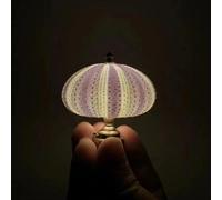 veilleuse d'oursin à faire soi-même - Lampe de table en forme d'animal en forme de coquille d'oursin, mignon sur le thème de la plage du bout des doigts pour ornement de bureau, chambre d'enfant