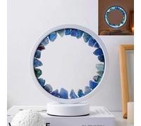 Veilleuse en Améthyste, Lampe De Table en Cristal De Guérison, Veilleuse en Cristal Naturel pour Thérapie par énergie Positive, Méditation, Reiki., E
