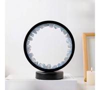 Veilleuse en Améthyste, Lampe De Table en Cristal De Guérison, Veilleuse en Cristal Naturel pour Thérapie par énergie Positive, Méditation, Reiki., D