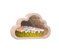 Veilleuse en forme de tulipe, lampe de nuit décorative en forme de nuage, lampe de bureau tulipe à faire soi-même, lampe LED pour décoration de chambre à coucher pour adolescentes, cadeau créatif pour