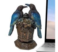 Veilleuse en forme d'oiseau | Veilleuse en résine en forme d'animal | Lampe de bureau pour bureau, table de chevet, coin salon, chambre à coucher, salle d'étude