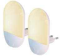Veilleuse Enfant (2pcs) Veilleuse Led Avec Prise Murale Et Capteur Automatique De Lumi?Re, Id?Ale Pour La Chambre De Votre Enfants Multicolore