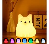 Veilleuse Enfant,7 Couleurs Veilleuse Renard,Veilleuses Bébé Lampe De Chevet Minuterie 30 Minutes,Kawaii Décoration De Chambre D'enfant¿Cadeaux Et Surprises Pour Garçons Et Filles