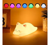 Veilleuse Enfant,7 Couleurs Veilleuse Renard,Veilleuses Bébé Lampe De Chevet Minuterie 30 Minutes,Kawaii Décoration De Chambre D'enfant¿Cadeaux Et Surprises Pour Garçons Et Filles