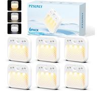 Veilleuse Enfant Avec Détecteur De Mouvement - 6 Pièces Led Réglable 3 Températures De Couleur, Modes Auto/On/Off, Lumière Intérieure Pour Couloir, Chambre D'enfant