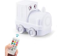 Veilleuse Enfant Lampe Train Silicone Souple Lampe Chevet 9 Couleurs Rechargeable Télécommande Led Veilleuse Pour Cadeau Noël/Bureau/Chambre À Coucher/Salon/Extérieur