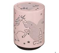 Veilleuse enfant LED ""Push"" métal D8cm - Atmosphera createur d'interieur - Rose cheval