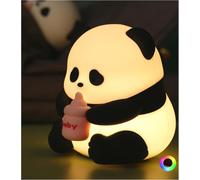 Veilleuse Enfant,Panda Veilleuse Bébé Mignon, Veilleuse Portable Rechargeable Veilleuse Pour Chambre De Bébé,Minuterie 30/60 Minutes[Vei9270393]