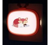 Veilleuse Enfant Prise Électrique, Lot De 2 Lampe De Chevet Bébé Avec Capteur Crépusculaire, Led Lumière De Nuit Nomade Motif Baleine Renard, Éclairage Allaitement Mural Pour Chambre Nouveau-Né Fille