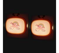 Veilleuse Enfant Prise Électrique, Lot De 2 Lampe De Chevet Bébé Avec Capteur Crépusculaire, Led Lumière De Nuit Nomade Motif Baleine Renard, Éclairage Allaitement Mural Pour Chambre Nouveau-Né Fille
