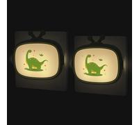 Veilleuse Enfant Prise Électrique, Lot De 2 Lampe De Chevet Bébé Avec Capteur Crépusculaire, Led Lumière De Nuit Nomade Motif Baleine Renard, Éclairage Allaitement Mural Pour Chambre Nouveau-Né Fille