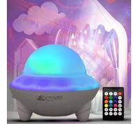 Veilleuse Enfant Projecteur Ciel Etoile¿5 Thèmes. Tout En 1, Enceinte Bluetooth, Lampe Multi Couleur Rechargeable, Led Gaming, Lampe De Chevet Musicale, 50+ Bruit Blanc Et Berceuses(Blanc)[X2063]