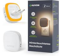 Veilleuse Enfant, Veilleuse Prise Électrique Avec Capteur De Mouvement Et Capteur Crépusculaire, 2 Pièces Led Chaud Éclairage Ambiant Réglable De 1-50 Lm Pour Couloir Escalier Chambre À Coucher