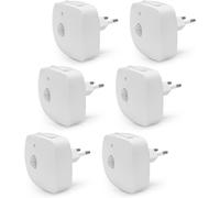 Veilleuse Enfant, Veilleuse Prise Électrique Avec Réglage Continu De L'intensité Lumineuse, 3 Températures De Couleur, Conception Du Rétroéclairage, Aux Chambres, Cuisines, Couloirs, 6 Pièces