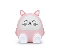 BIGBEN Enceinte Bluetooth Enfant et Veilleuse Musicale Mia le Chat - Audio Sans Fil Bt 5.3, Lecture USB MP3, Minuterie Sommeil, Lumière Réglable et Commandes Tactiles Ludiques. Hi Buddies! - BTKIDSCAT