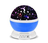 Veilleuse Etoiles Chevet Veilleuse Virevoltant Lampe de Projecteur en Ciel Etoile en Plafonnier pour Salle d'enfant cadeaux de Noël