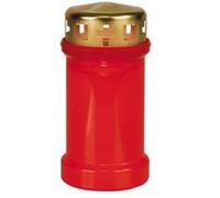 Veilleuse extérieure rouge Ciergerie Sud Est VVDE3RZ000 H130 Ø65 50h Rouge