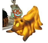 Veilleuse fantôme, lampe d'Halloween teckel, décoration d'ambiance effrayante, décoration d'ambiance douce, décoration festive pour chambre à coucher, crèche, table, bureau, bibliothèque, cheminée ou