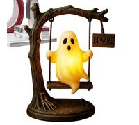 Veilleuse Fantôme Suspendue - Fantôme Suspendu Effrayant,Statues De Jardin pour Feu De Camp Pelouse Bureau Cour Fête Table