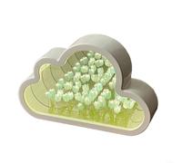 Veilleuse florale à faire soi-même avec LED intégrées, parfaite pour ajouter du charme à votre chambre ou salon (bleu)