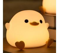 Veilleuse Forme Canard Mignon, DoDo Duck Veilleuse Animal Mignon, Veilleuse BéBé Avec Fonction De Gradation Tactile Et Minuterie, Rechargeable Peut Être Chronométré Veilleuse Pour Filles Et Garçons